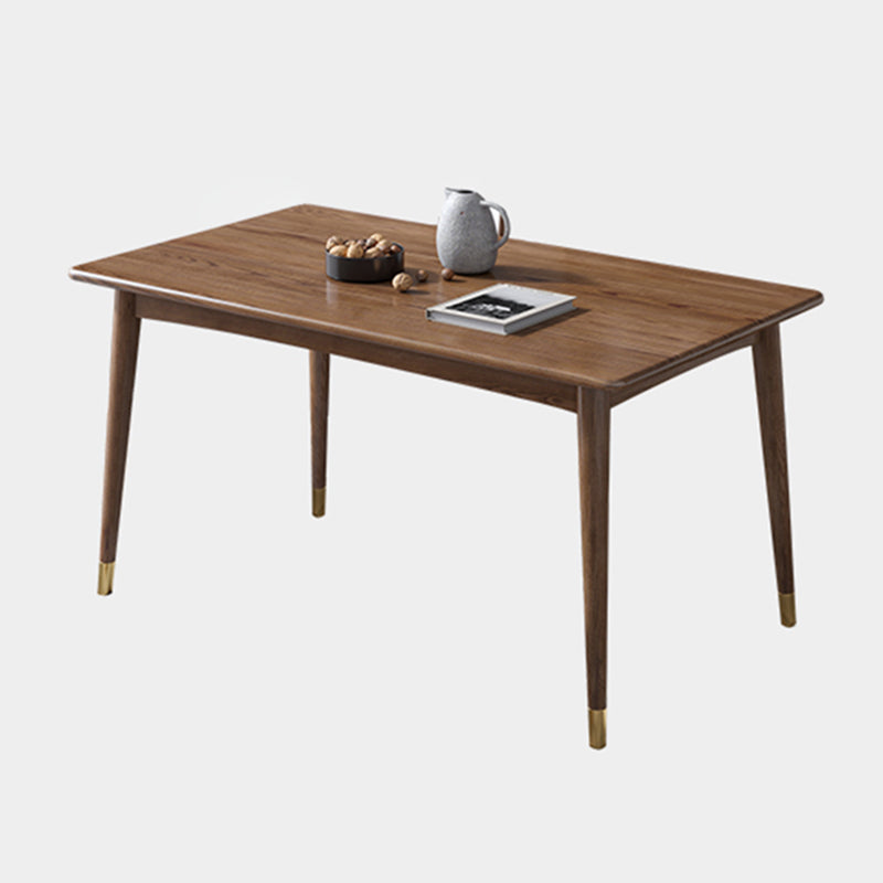 Traditional Luxury Rectangle Dining Table Ash Solid Wood Table with 4 Legs Without Chairs Clearhalo ' dining_table' 'Dining Tables & Seating' 'Dining Tables' 'furn' 'furn_dining_table' 'Furniture' 'furniture_dining_table' 'Kitchen & Dining Furniture' 'kitchen&dining_furn' 'kitchen' 'kitchen_dining_table' 3854917