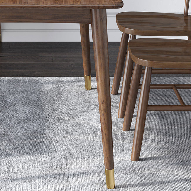 Traditional Luxury Rectangle Dining Table Ash Solid Wood Table with 4 Legs Clearhalo ' dining_table' 'Dining Tables & Seating' 'Dining Tables' 'furn' 'furn_dining_table' 'Furniture' 'furniture_dining_table' 'Kitchen & Dining Furniture' 'kitchen&dining_furn' 'kitchen' 'kitchen_dining_table' 3854921