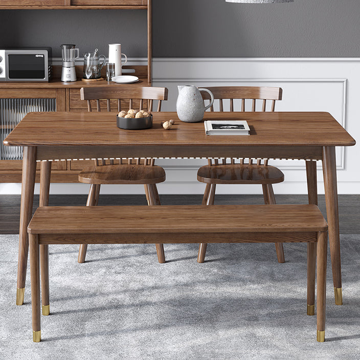 Traditional Luxury Rectangle Dining Table Ash Solid Wood Table with 4 Legs Clearhalo ' dining_table' 'Dining Tables & Seating' 'Dining Tables' 'furn' 'furn_dining_table' 'Furniture' 'furniture_dining_table' 'Kitchen & Dining Furniture' 'kitchen&dining_furn' 'kitchen' 'kitchen_dining_table' 3854923