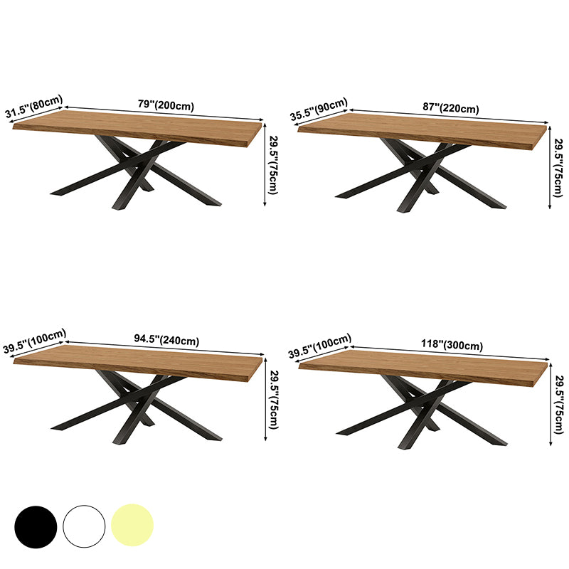 Traditional Luxury Rectangle Dining Table Pine Solid Wood Table with Pedestal Base Clearhalo ' dining_table' 'Dining Tables & Seating' 'Dining Tables' 'furn' 'furn_dining_table' 'Furniture' 'furniture_dining_table' 'Kitchen & Dining Furniture' 'kitchen&dining_furn' 'kitchen' 'kitchen_dining_table' 3854949