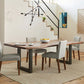 Metal Industrial Rectangle Indoor Table Solid Wood Top Table with Sled Base Clearhalo ' dining_table' 'Dining Tables & Seating' 'Dining Tables' 'furn' 'furn_dining_table' 'Furniture' 'furniture_dining_table' 'Kitchen & Dining Furniture' 'kitchen&dining_furn' 'kitchen' 'kitchen_dining_table' 3854977