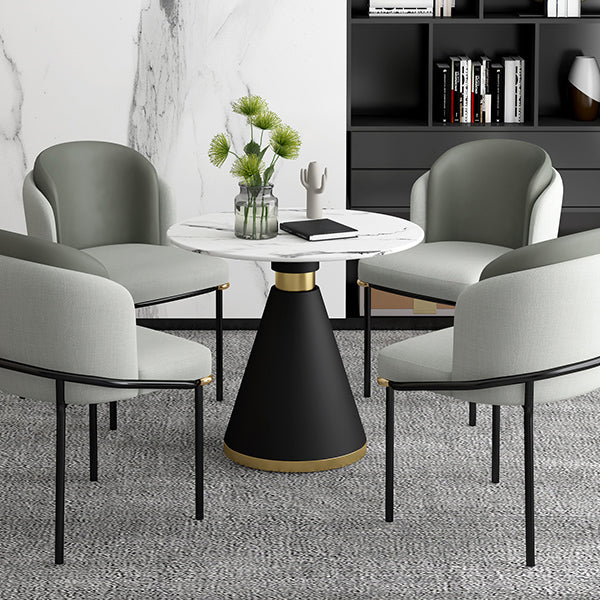 Round Dinette Table Traditional Luxury Dinner Room Table with Pedestal Base Clearhalo ' dining_table' 'Dining Tables & Seating' 'Dining Tables' 'furn' 'furn_dining_table' 'Furniture' 'furniture_dining_table' 'Kitchen & Dining Furniture' 'kitchen&dining_furn' 'kitchen' 'kitchen_dining_table' 3854978