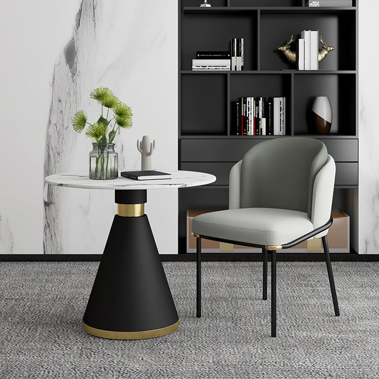 Round Dinette Table Traditional Luxury Dinner Room Table with Pedestal Base Clearhalo ' dining_table' 'Dining Tables & Seating' 'Dining Tables' 'furn' 'furn_dining_table' 'Furniture' 'furniture_dining_table' 'Kitchen & Dining Furniture' 'kitchen&dining_furn' 'kitchen' 'kitchen_dining_table' 3854979
