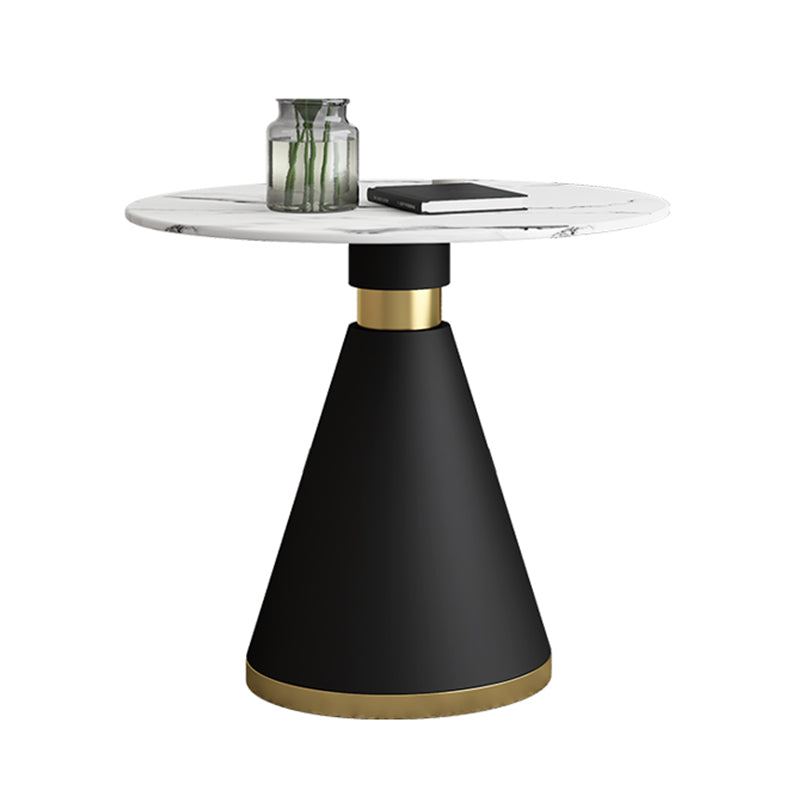 Round Dinette Table Traditional Luxury Dinner Room Table with Pedestal Base Without Chairs Clearhalo ' dining_table' 'Dining Tables & Seating' 'Dining Tables' 'furn' 'furn_dining_table' 'Furniture' 'furniture_dining_table' 'Kitchen & Dining Furniture' 'kitchen&dining_furn' 'kitchen' 'kitchen_dining_table' 3854982
