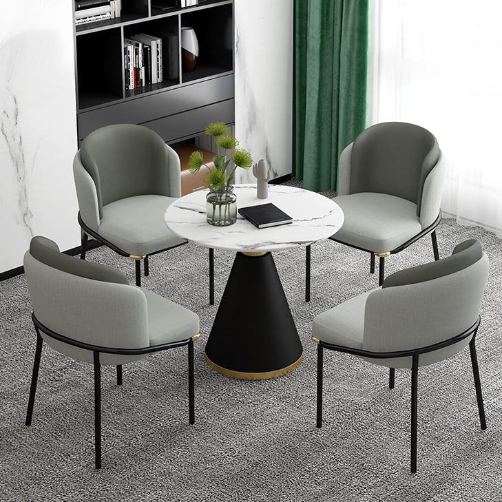 Round Dinette Table Traditional Luxury Dinner Room Table with Pedestal Base Clearhalo ' dining_table' 'Dining Tables & Seating' 'Dining Tables' 'furn' 'furn_dining_table' 'Furniture' 'furniture_dining_table' 'Kitchen & Dining Furniture' 'kitchen&dining_furn' 'kitchen' 'kitchen_dining_table' 3854989
