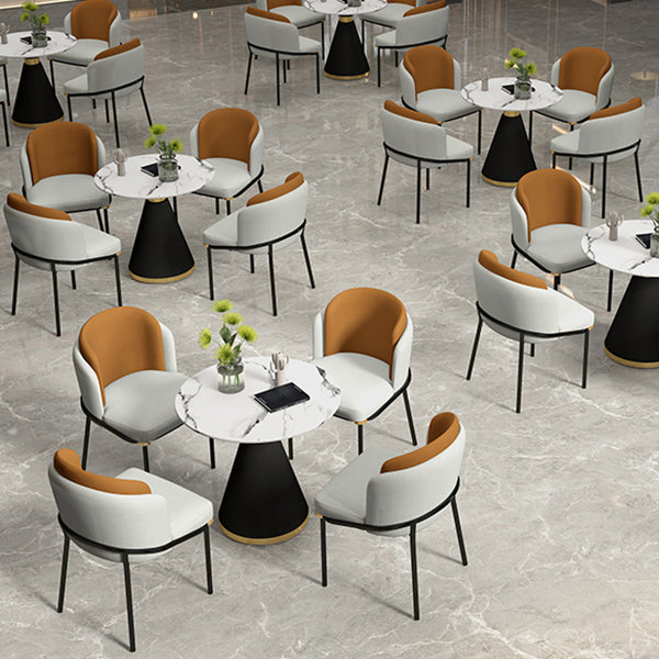 Round Dinette Table Traditional Luxury Dinner Room Table with Pedestal Base Clearhalo ' dining_table' 'Dining Tables & Seating' 'Dining Tables' 'furn' 'furn_dining_table' 'Furniture' 'furniture_dining_table' 'Kitchen & Dining Furniture' 'kitchen&dining_furn' 'kitchen' 'kitchen_dining_table' 3854991