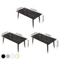 Simple Sintered Stone Dining Table Kitchen Rectangle Shape Dining Table with 4 Legs Base Clearhalo ' dining_table' 'Dining Tables & Seating' 'Dining Tables' 'furn' 'furn_dining_table' 'Furniture' 'furniture_dining_table' 'Kitchen & Dining Furniture' 'kitchen&dining_furn' 'kitchen' 'kitchen_dining_table' 3855005