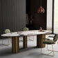 Metal Traditional Luxury Oval Dining Table Sintered Stone Table for Kitchen and Dining Room Clearhalo ' dining_table' 'Dining Tables & Seating' 'Dining Tables' 'furn' 'furn_dining_table' 'Furniture' 'furniture_dining_table' 'Kitchen & Dining Furniture' 'kitchen&dining_furn' 'kitchen' 'kitchen_dining_table' 3855011