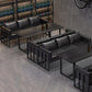 Industrial Sintered Stone Top Dinner Room Kitchen Table Black Metal Base Table for Dinning Room Clearhalo ' dining_table' 'Dining Tables & Seating' 'Dining Tables' 'furn' 'furn_dining_table' 'Furniture' 'furniture_dining_table' 'Kitchen & Dining Furniture' 'kitchen&dining_furn' 'kitchen' 'kitchen_dining_table' 3855040