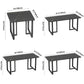 Industrial Sintered Stone Top Dinner Room Kitchen Table Black Metal Base Table for Dinning Room Clearhalo ' dining_table' 'Dining Tables & Seating' 'Dining Tables' 'furn' 'furn_dining_table' 'Furniture' 'furniture_dining_table' 'Kitchen & Dining Furniture' 'kitchen&dining_furn' 'kitchen' 'kitchen_dining_table' 3855050