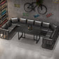 Industrial Sintered Stone Top Dinner Room Kitchen Table Black Metal Base Table for Dinning Room Clearhalo ' dining_table' 'Dining Tables & Seating' 'Dining Tables' 'furn' 'furn_dining_table' 'Furniture' 'furniture_dining_table' 'Kitchen & Dining Furniture' 'kitchen&dining_furn' 'kitchen' 'kitchen_dining_table' 3855055