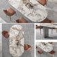 Sintered Stone Dining Table Modern Table in White with Grey Double Pedestal Clearhalo ' dining_table' 'Dining Tables & Seating' 'Dining Tables' 'furn' 'furn_dining_table' 'Furniture' 'furniture_dining_table' 'Kitchen & Dining Furniture' 'kitchen&dining_furn' 'kitchen' 'kitchen_dining_table' 3855064