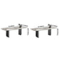 Sintered Stone Dining Table Modern Table in White with Grey Double Pedestal Clearhalo ' dining_table' 'Dining Tables & Seating' 'Dining Tables' 'furn' 'furn_dining_table' 'Furniture' 'furniture_dining_table' 'Kitchen & Dining Furniture' 'kitchen&dining_furn' 'kitchen' 'kitchen_dining_table' 3855068