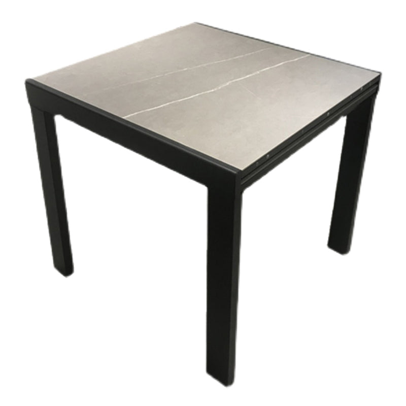 Industrial Square 35.5'' Dining Table Stone Extendable Dining Room Collection Gray Without Chairs Clearhalo ' dining_table' 'Dining Tables & Seating' 'Dining Tables' 'furn' 'furn_dining_table' 'Furniture' 'furniture_dining_table' 'Kitchen & Dining Furniture' 'kitchen&dining_furn' 'kitchen' 'kitchen_dining_table' 3855077