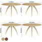 Round Solid Pinewood Wood Color Dining Table Simplicity Fixed Table for Dining Room Clearhalo ' dining_table' 'Dining Tables & Seating' 'Dining Tables' 'furn' 'furn_dining_table' 'Furniture' 'furniture_dining_table' 'Kitchen & Dining Furniture' 'kitchen&dining_furn' 'kitchen' 'kitchen_dining_table' 3855117
