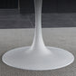 Minimalist Sintered Stone Dining Table Round Shape Kitchen Dining Table with Tulip Base Clearhalo ' dining_table' 'Dining Tables & Seating' 'Dining Tables' 'furn' 'furn_dining_table' 'Furniture' 'furniture_dining_table' 'Kitchen & Dining Furniture' 'kitchen&dining_furn' 'kitchen' 'kitchen_dining_table' 3855136