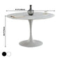 Minimalist Sintered Stone Dining Table Round Shape Kitchen Dining Table with Tulip Base Clearhalo ' dining_table' 'Dining Tables & Seating' 'Dining Tables' 'furn' 'furn_dining_table' 'Furniture' 'furniture_dining_table' 'Kitchen & Dining Furniture' 'kitchen&dining_furn' 'kitchen' 'kitchen_dining_table' 3855139