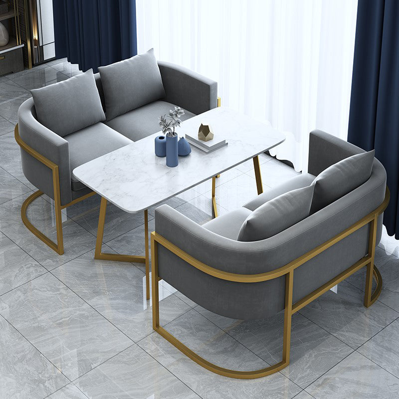 Sintered Stone White Dining Table Luxury Style Fixed Table for Dining Room Clearhalo ' dining_table' 'Dining Tables & Seating' 'Dining Tables' 'furn' 'furn_dining_table' 'Furniture' 'furniture_dining_table' 'Kitchen & Dining Furniture' 'kitchen&dining_furn' 'kitchen' 'kitchen_dining_table' 3855153