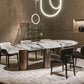 Oval Sintered Stone Dining Table Luxury Table in White with Metal 3 Legs Clearhalo ' dining_table' 'Dining Tables & Seating' 'Dining Tables' 'furn' 'furn_dining_table' 'Furniture' 'furniture_dining_table' 'Kitchen & Dining Furniture' 'kitchen&dining_furn' 'kitchen' 'kitchen_dining_table' 3855172