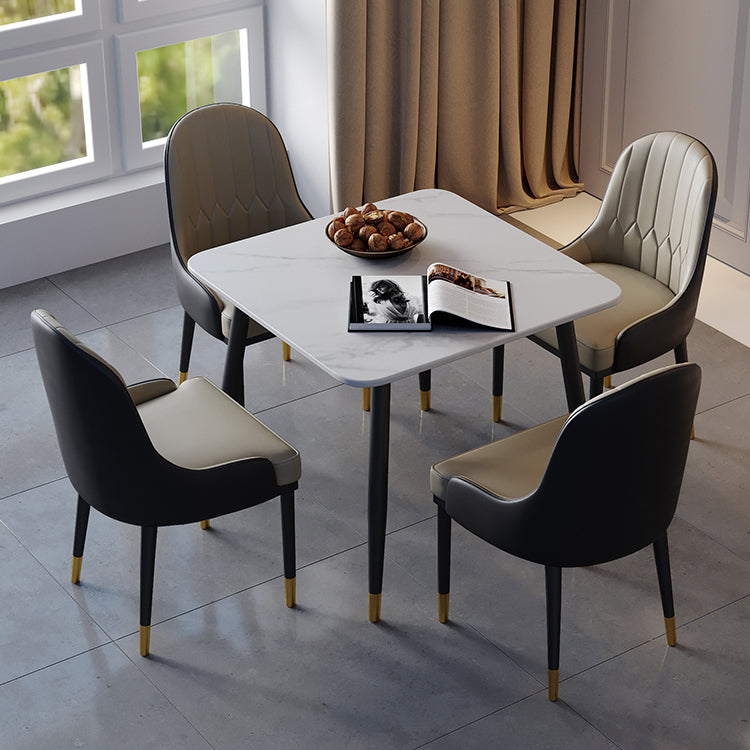 Industrial Style Dining Site Table Stone Dining Room Home Furniture for Home Clearhalo ' dining_table' 'Dining Tables & Seating' 'Dining Tables' 'furn' 'furn_dining_table' 'Furniture' 'furniture_dining_table' 'Kitchen & Dining Furniture' 'kitchen&dining_furn' 'kitchen' 'kitchen_dining_table' 3855173