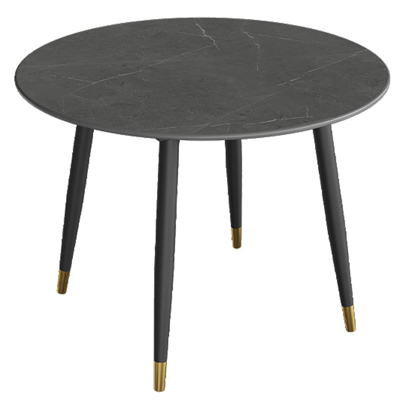 Industrial Style Dining Site Table Stone Dining Room Home Furniture for Home Round Gray Clearhalo ' dining_table' 'Dining Tables & Seating' 'Dining Tables' 'furn' 'furn_dining_table' 'Furniture' 'furniture_dining_table' 'Kitchen & Dining Furniture' 'kitchen&dining_furn' 'kitchen' 'kitchen_dining_table' 3855174