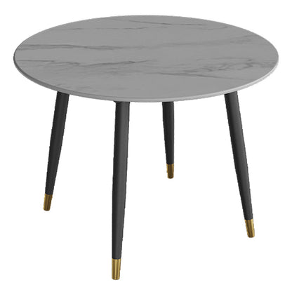 Industrial Style Dining Site Table Stone Dining Room Home Furniture for Home Round White Clearhalo ' dining_table' 'Dining Tables & Seating' 'Dining Tables' 'furn' 'furn_dining_table' 'Furniture' 'furniture_dining_table' 'Kitchen & Dining Furniture' 'kitchen&dining_furn' 'kitchen' 'kitchen_dining_table' 3855177