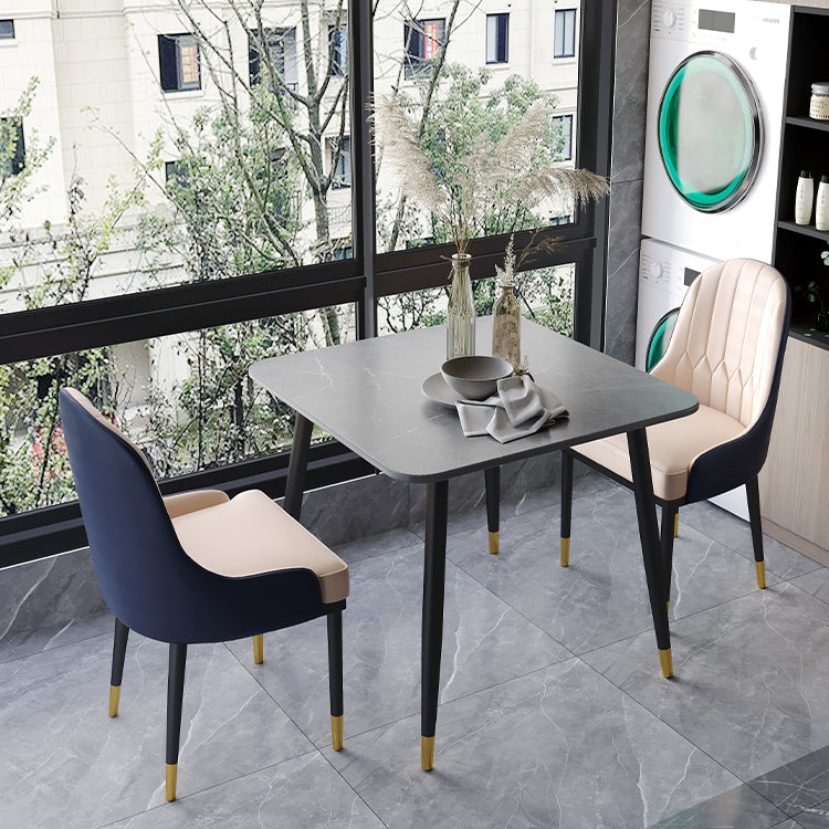 Industrial Style Dining Site Table Stone Dining Room Home Furniture for Home Clearhalo ' dining_table' 'Dining Tables & Seating' 'Dining Tables' 'furn' 'furn_dining_table' 'Furniture' 'furniture_dining_table' 'Kitchen & Dining Furniture' 'kitchen&dining_furn' 'kitchen' 'kitchen_dining_table' 3855187
