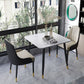 Industrial Style Dining Site Table Stone Dining Room Home Furniture for Home Clearhalo ' dining_table' 'Dining Tables & Seating' 'Dining Tables' 'furn' 'furn_dining_table' 'Furniture' 'furniture_dining_table' 'Kitchen & Dining Furniture' 'kitchen&dining_furn' 'kitchen' 'kitchen_dining_table' 3855189
