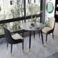 Industrial Style Dining Site Table Stone Dining Room Home Furniture for Home Clearhalo ' dining_table' 'Dining Tables & Seating' 'Dining Tables' 'furn' 'furn_dining_table' 'Furniture' 'furniture_dining_table' 'Kitchen & Dining Furniture' 'kitchen&dining_furn' 'kitchen' 'kitchen_dining_table' 3855190