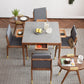 Square 4 Legs Industrial Dining Table Grey Fixed Table of Sintered Stone Clearhalo ' dining_table' 'Dining Tables & Seating' 'Dining Tables' 'furn' 'furn_dining_table' 'Furniture' 'furniture_dining_table' 'Kitchen & Dining Furniture' 'kitchen&dining_furn' 'kitchen' 'kitchen_dining_table' 3855199