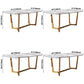 Metal Traditional Luxury Rectangle Indoor Table Sintered Stone Dining Table with Trestle Clearhalo ' dining_table' 'Dining Tables & Seating' 'Dining Tables' 'furn' 'furn_dining_table' 'Furniture' 'furniture_dining_table' 'Kitchen & Dining Furniture' 'kitchen&dining_furn' 'kitchen' 'kitchen_dining_table' 3855226