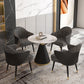 Simplicity Style Sintered Stone Dining Table Single Pedestal Base Round Table for Home Clearhalo ' dining_table' 'Dining Tables & Seating' 'Dining Tables' 'furn' 'furn_dining_table' 'Furniture' 'furniture_dining_table' 'Kitchen & Dining Furniture' 'kitchen&dining_furn' 'kitchen' 'kitchen_dining_table' 3855245