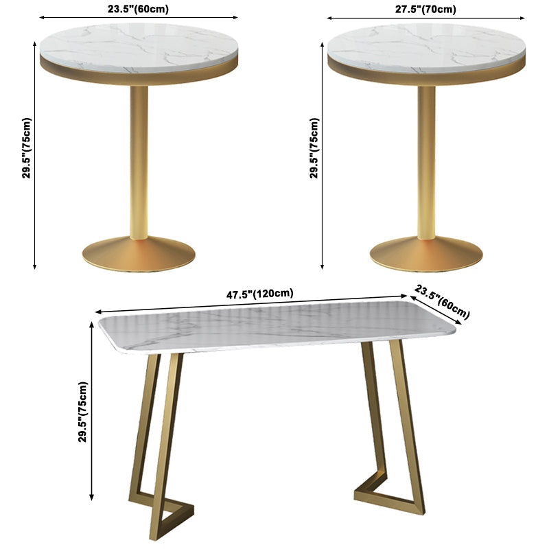 Round Dining Site Table Traditional Luxury Stone Dining Room Collection for Indoor Clearhalo ' dining_table' 'Dining Tables & Seating' 'Dining Tables' 'furn' 'furn_dining_table' 'Furniture' 'furniture_dining_table' 'Kitchen & Dining Furniture' 'kitchen&dining_furn' 'kitchen' 'kitchen_dining_table' 3855281