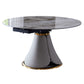 Traditional Luxury Round Dining Table Sintered Stone Table with Pedestal Base Gray Without Chairs Clearhalo ' dining_table' 'Dining Tables & Seating' 'Dining Tables' 'furn' 'furn_dining_table' 'Furniture' 'furniture_dining_table' 'Kitchen & Dining Furniture' 'kitchen&dining_furn' 'kitchen' 'kitchen_dining_table' 3855300