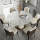 Traditional Luxury Round Dining Table Sintered Stone Table with Pedestal Base Clearhalo ' dining_table' 'Dining Tables & Seating' 'Dining Tables' 'furn' 'furn_dining_table' 'Furniture' 'furniture_dining_table' 'Kitchen & Dining Furniture' 'kitchen&dining_furn' 'kitchen' 'kitchen_dining_table' 3855302