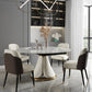Traditional Luxury Round Dining Table Sintered Stone Table with Pedestal Base Clearhalo ' dining_table' 'Dining Tables & Seating' 'Dining Tables' 'furn' 'furn_dining_table' 'Furniture' 'furniture_dining_table' 'Kitchen & Dining Furniture' 'kitchen&dining_furn' 'kitchen' 'kitchen_dining_table' 3855303