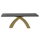 Glam Rectangle Shape Dining Table Sintered Stone Top Standard Dining Table for Kitchen Black Gold Clearhalo ' dining_table' 'Dining Tables & Seating' 'Dining Tables' 'furn' 'furn_dining_table' 'Furniture' 'furniture_dining_table' 'Kitchen & Dining Furniture' 'kitchen&dining_furn' 'kitchen' 'kitchen_dining_table' 3855316