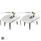 Extendable Sintered Stone Top Dining Table Round Table with Metal 4 Legs Clearhalo ' dining_table' 'Dining Tables & Seating' 'Dining Tables' 'furn' 'furn_dining_table' 'Furniture' 'furniture_dining_table' 'Kitchen & Dining Furniture' 'kitchen&dining_furn' 'kitchen' 'kitchen_dining_table' 3855362