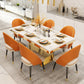 Metal Traditional Luxury Rectangle Indoor Table Marble Top Table with Pedestal Clearhalo ' dining_table' 'Dining Tables & Seating' 'Dining Tables' 'furn' 'furn_dining_table' 'Furniture' 'furniture_dining_table' 'Kitchen & Dining Furniture' 'kitchen&dining_furn' 'kitchen' 'kitchen_dining_table' 3855367