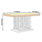 Metal Traditional Luxury Rectangle Indoor Table Marble Top Table with Pedestal Clearhalo ' dining_table' 'Dining Tables & Seating' 'Dining Tables' 'furn' 'furn_dining_table' 'Furniture' 'furniture_dining_table' 'Kitchen & Dining Furniture' 'kitchen&dining_furn' 'kitchen' 'kitchen_dining_table' 3855374