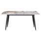Extendable Luxury Dining Table Adjustable Sintered Stone Top Table with 4 Legs Without Chairs Clearhalo ' dining_table' 'Dining Tables & Seating' 'Dining Tables' 'furn' 'furn_dining_table' 'Furniture' 'furniture_dining_table' 'Kitchen & Dining Furniture' 'kitchen&dining_furn' 'kitchen' 'kitchen_dining_table' 3855399