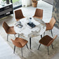 Extendable Luxury Dining Table Adjustable Sintered Stone Top Table with 4 Legs Clearhalo ' dining_table' 'Dining Tables & Seating' 'Dining Tables' 'furn' 'furn_dining_table' 'Furniture' 'furniture_dining_table' 'Kitchen & Dining Furniture' 'kitchen&dining_furn' 'kitchen' 'kitchen_dining_table' 3855401