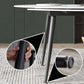 Extendable Luxury Dining Table Adjustable Sintered Stone Top Table with 4 Legs Clearhalo ' dining_table' 'Dining Tables & Seating' 'Dining Tables' 'furn' 'furn_dining_table' 'Furniture' 'furniture_dining_table' 'Kitchen & Dining Furniture' 'kitchen&dining_furn' 'kitchen' 'kitchen_dining_table' 3855404