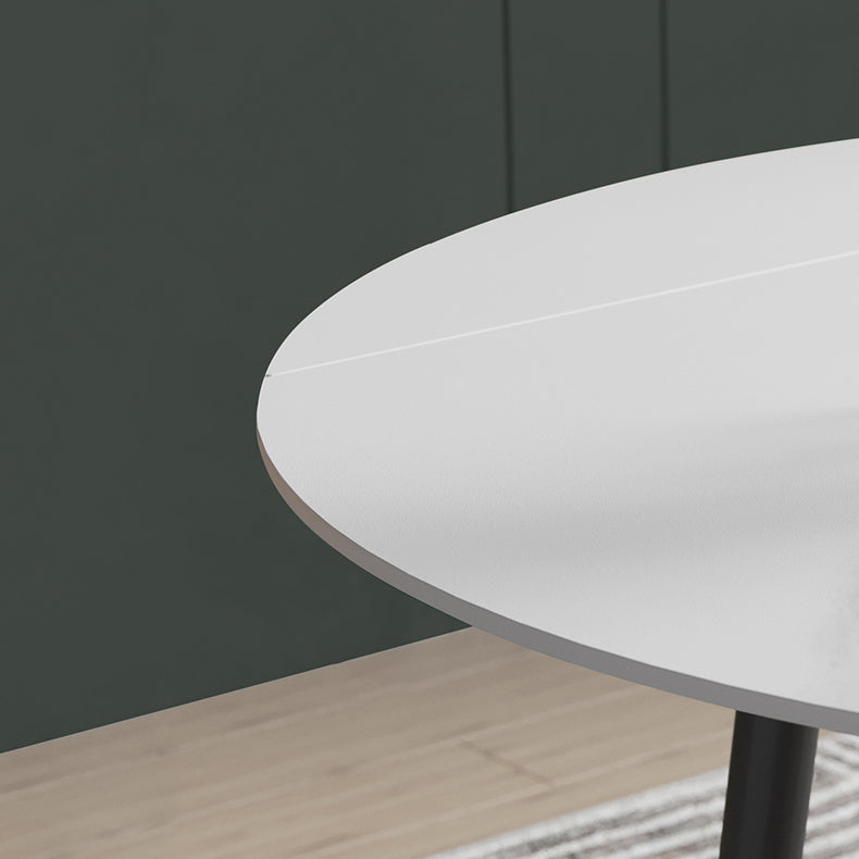 Extendable Luxury Dining Table Adjustable Sintered Stone Top Table with 4 Legs Clearhalo ' dining_table' 'Dining Tables & Seating' 'Dining Tables' 'furn' 'furn_dining_table' 'Furniture' 'furniture_dining_table' 'Kitchen & Dining Furniture' 'kitchen&dining_furn' 'kitchen' 'kitchen_dining_table' 3855407