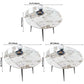 Extendable Luxury Dining Table Adjustable Sintered Stone Top Table with 4 Legs Clearhalo ' dining_table' 'Dining Tables & Seating' 'Dining Tables' 'furn' 'furn_dining_table' 'Furniture' 'furniture_dining_table' 'Kitchen & Dining Furniture' 'kitchen&dining_furn' 'kitchen' 'kitchen_dining_table' 3855408