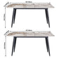 Extendable Luxury Dining Table Adjustable Sintered Stone Top Table with 4 Legs Clearhalo ' dining_table' 'Dining Tables & Seating' 'Dining Tables' 'furn' 'furn_dining_table' 'Furniture' 'furniture_dining_table' 'Kitchen & Dining Furniture' 'kitchen&dining_furn' 'kitchen' 'kitchen_dining_table' 3855409