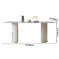 Traditional Luxury Oval Dining Room Table Sintered Stone Table with White Double Pedestal Clearhalo ' dining_table' 'Dining Tables & Seating' 'Dining Tables' 'furn' 'furn_dining_table' 'Furniture' 'furniture_dining_table' 'Kitchen & Dining Furniture' 'kitchen&dining_furn' 'kitchen' 'kitchen_dining_table' 3855419