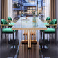Metal Traditional Luxury Rectangle Dining Table Sintered Stone Top Table with Trestle Clearhalo ' dining_table' 'Dining Tables & Seating' 'Dining Tables' 'furn' 'furn_dining_table' 'Furniture' 'furniture_dining_table' 'Kitchen & Dining Furniture' 'kitchen&dining_furn' 'kitchen' 'kitchen_dining_table' 3855421