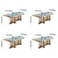 Metal Traditional Luxury Rectangle Dining Table Sintered Stone Top Table with Trestle Clearhalo ' dining_table' 'Dining Tables & Seating' 'Dining Tables' 'furn' 'furn_dining_table' 'Furniture' 'furniture_dining_table' 'Kitchen & Dining Furniture' 'kitchen&dining_furn' 'kitchen' 'kitchen_dining_table' 3855429