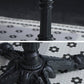 Industrial Solid Wood Dining Table Square Table with Metal Pedestal Base Clearhalo ' dining_table' 'Dining Tables & Seating' 'Dining Tables' 'furn' 'furn_dining_table' 'Furniture' 'furniture_dining_table' 'Kitchen & Dining Furniture' 'kitchen&dining_furn' 'kitchen' 'kitchen_dining_table' 3855453